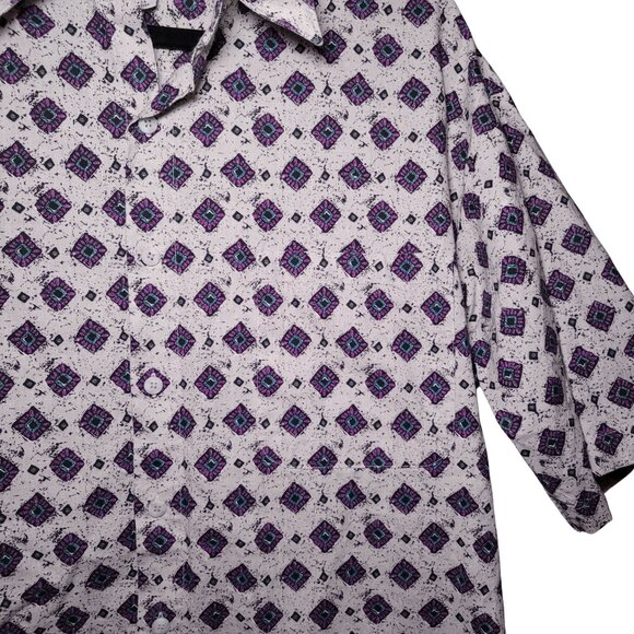 Vintage 90s Body Equip Short Sleeve Collared Button Up, Men's Medium - Picture 4 of 5